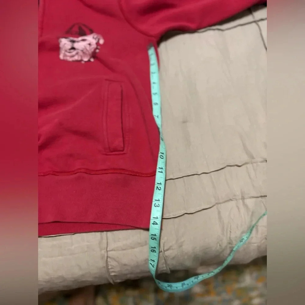 Tailgate fleece quarter zip Georgia Bulldogs small - Picture 7 of 12